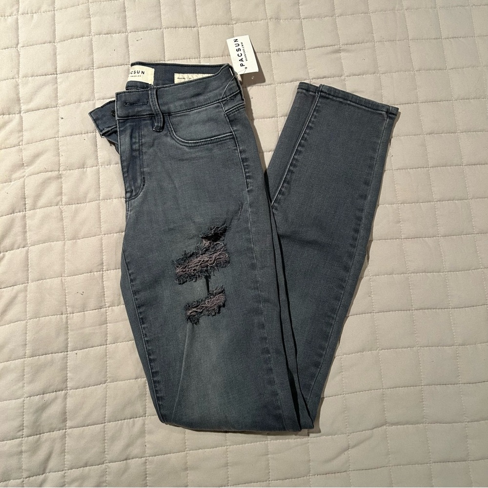 Grey denim jeans